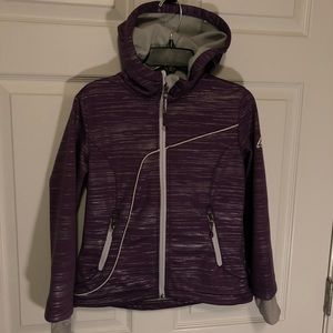 Snozu girls purple silver coat 7/8